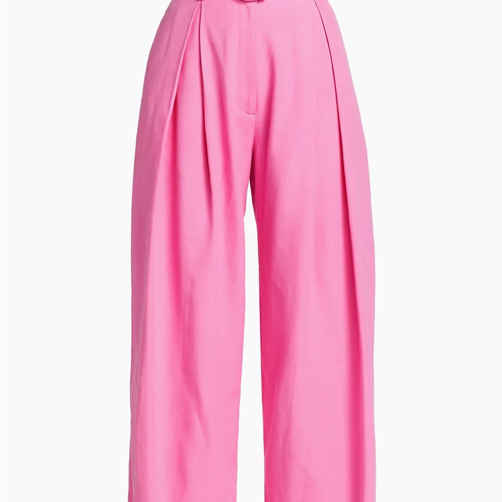 Farm Rio pink tailored pleat front trousers